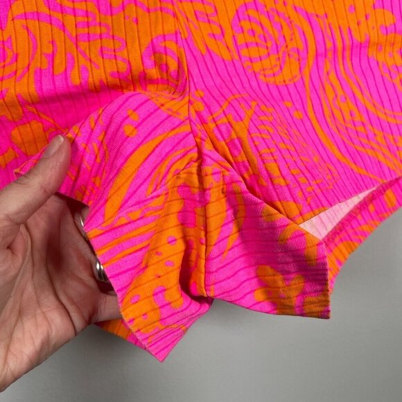 Lilly Pulitzer Liza Short Size 4 Pop Pink Seaesta Preppy Vacation Maximalist - Picture 5 of 9